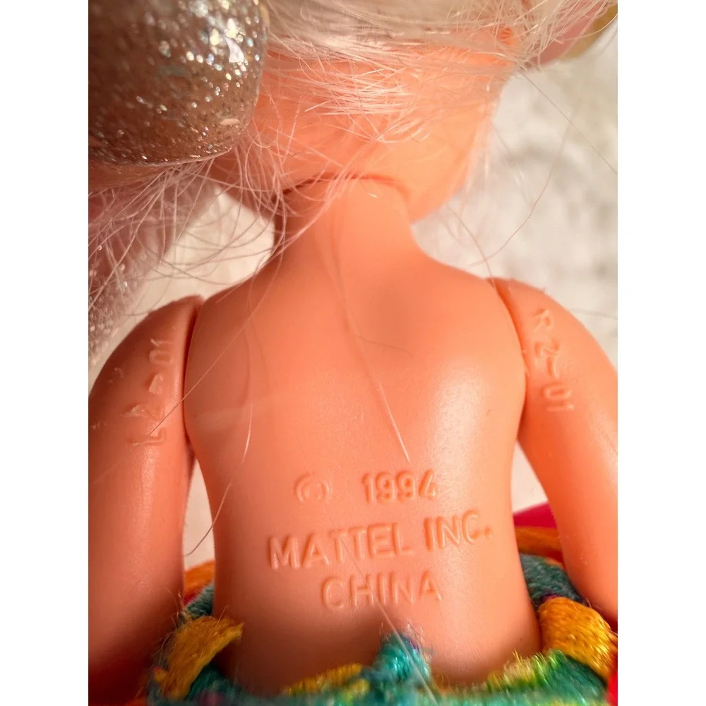 Vintage 1994 Mattel Kelly Doll Pool Fun Partial Playset Barbie Sister Pink Whale
